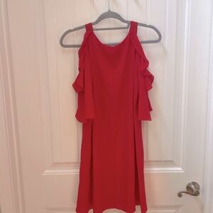 B.Darlin off the shoulder red dress